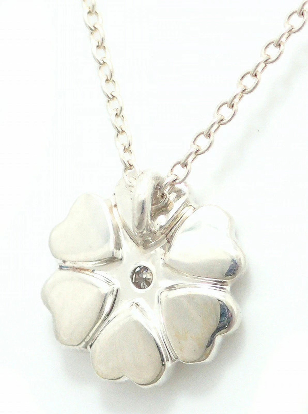 TIFFANYCo Tiffany Paloma Picasso Crown of Hearts Necklace Pendant Silver